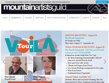 Tablet Screenshot of mountainartistsguild.org